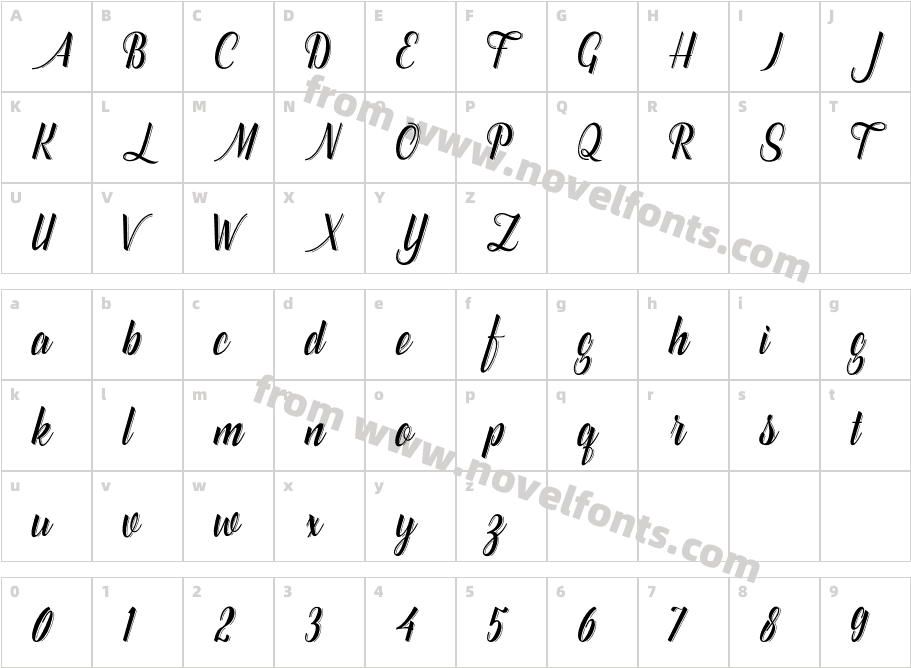 Catfishline ScriptCharacter Map