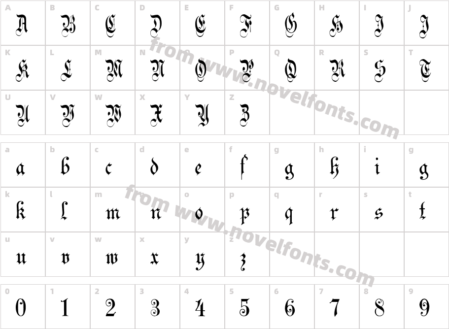 Celebration Text Plain NormalCharacter Map