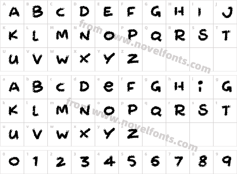 ChalkaboutCharacter Map