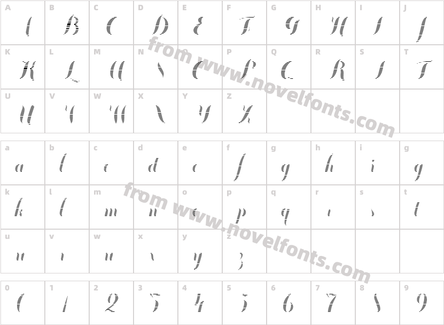 Chameleon Fill Stripe2Character Map