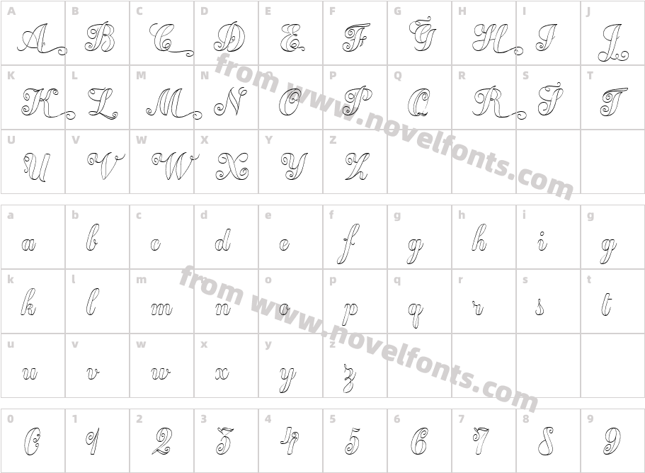 Chameleon Outline2Character Map