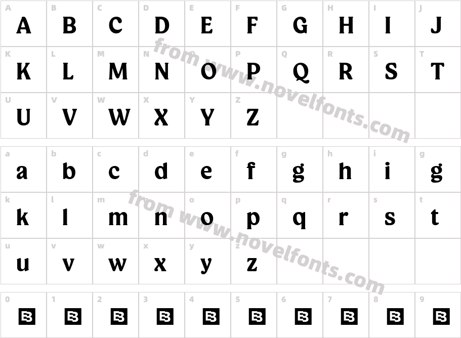 Champie Trial Extra BoldCharacter Map