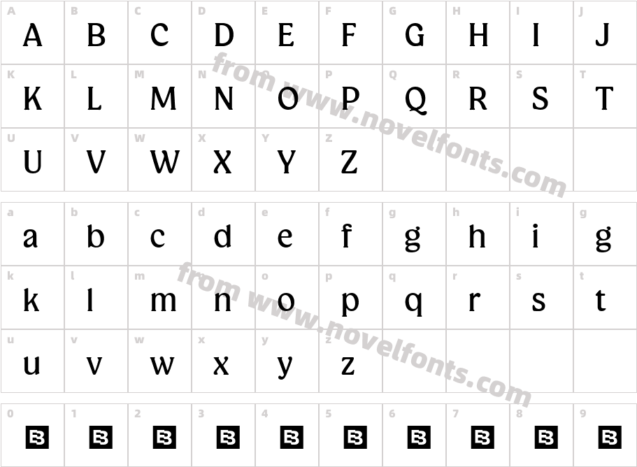 Champie Trial MediumCharacter Map