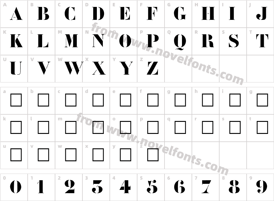 CharretteCharacter Map