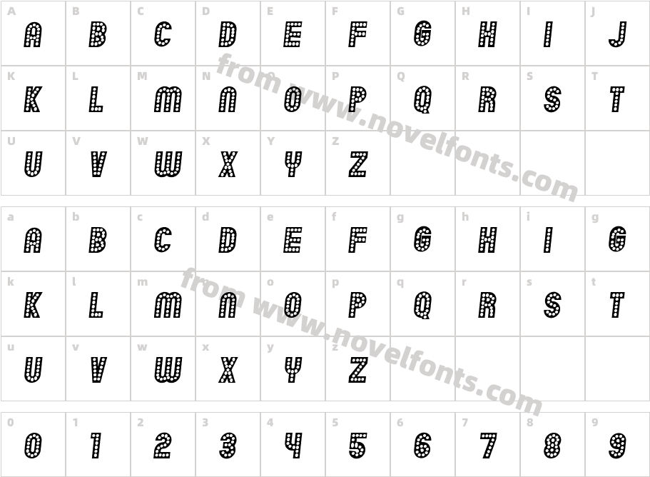 Chicago ItalicCharacter Map
