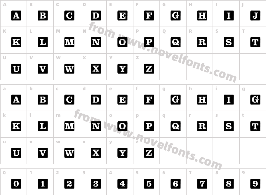 Childs Play Blocks SolidCharacter Map