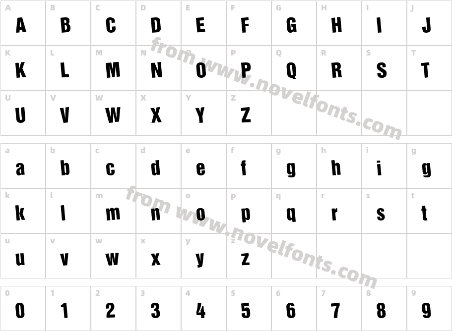 Childs Play Type64 Sup ConCharacter Map