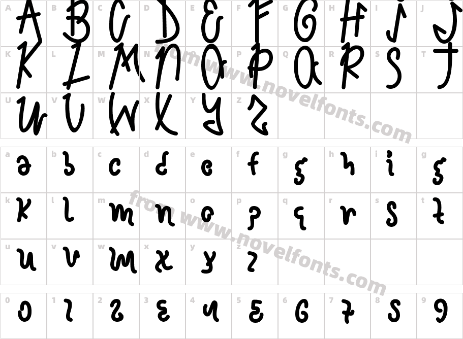 Christmas PatternCharacter Map