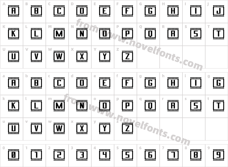 Cinema StCharacter Map