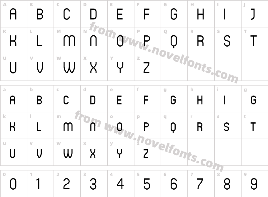 Circula Regular 2Character Map