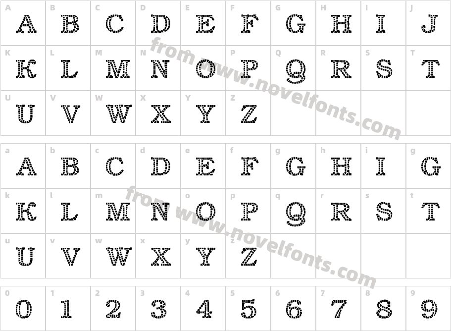 Classic MosaicCharacter Map