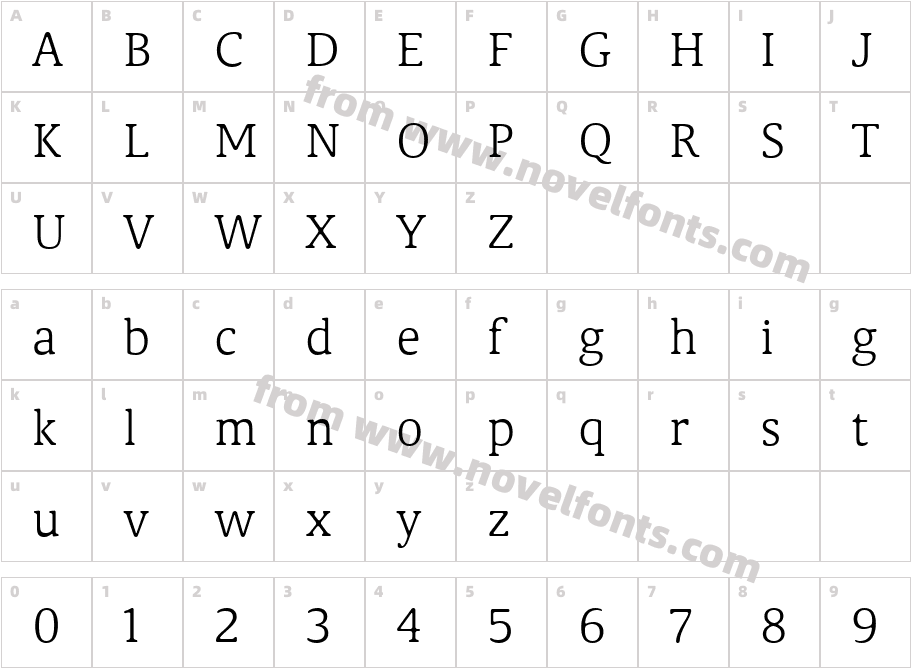 Classic Xtra Round ThinCharacter Map