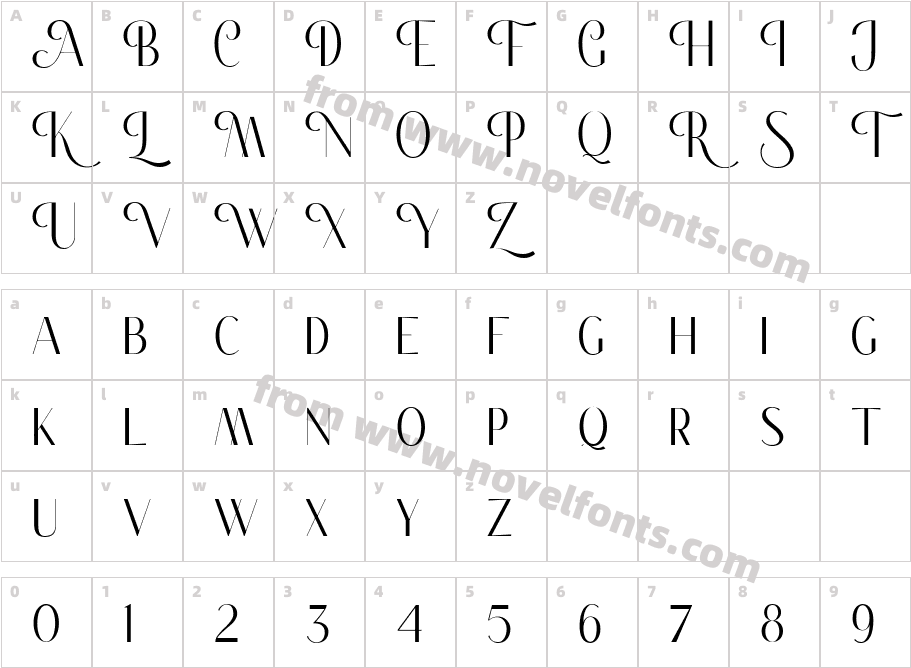 Classy Brune Reg Free RegularCharacter Map