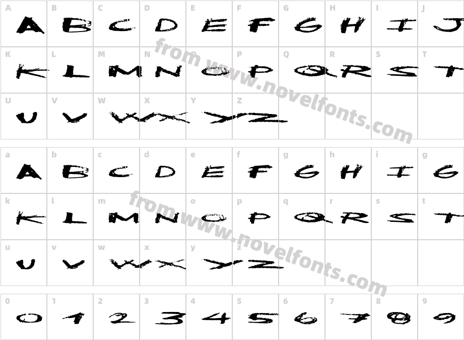 Clean DirtyCharacter Map