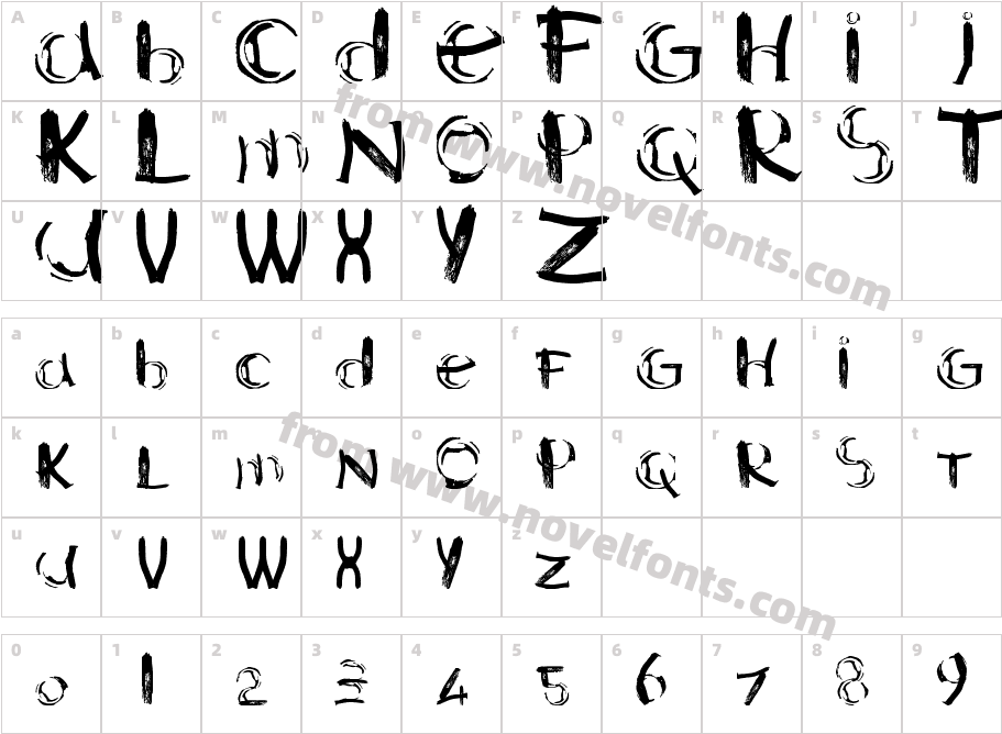 Clodo Note_IMPERIAL'inkCharacter Map
