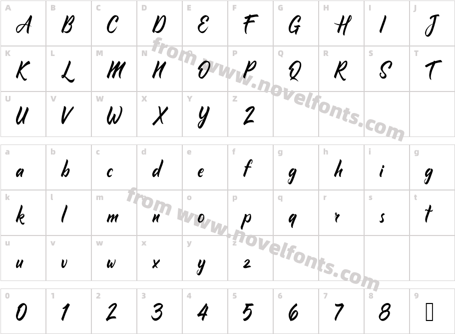 Comebro UnconnectedCharacter Map