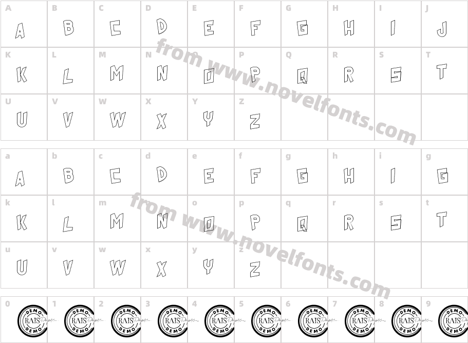 Comedy Buddy Demo OutlineCharacter Map