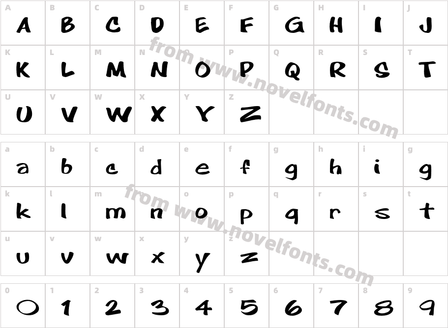 ComicXTCharacter Map