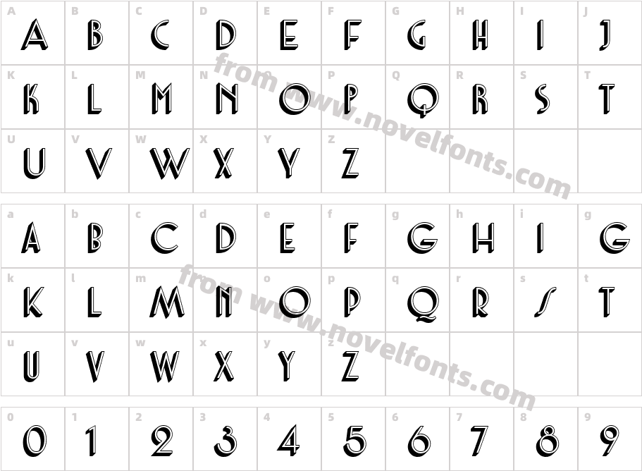 Core Deco A1Character Map