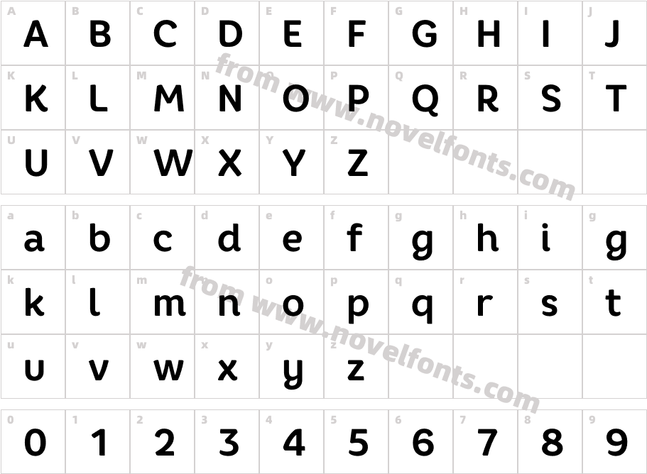 Core Rhino65 BoldCharacter Map