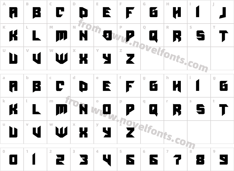 AmazObitaemOstrovBoldCharacter Map