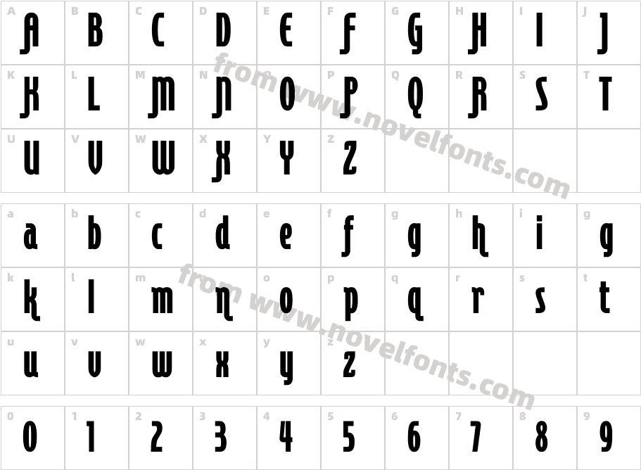 Cornerstone Flair BlackCharacter Map