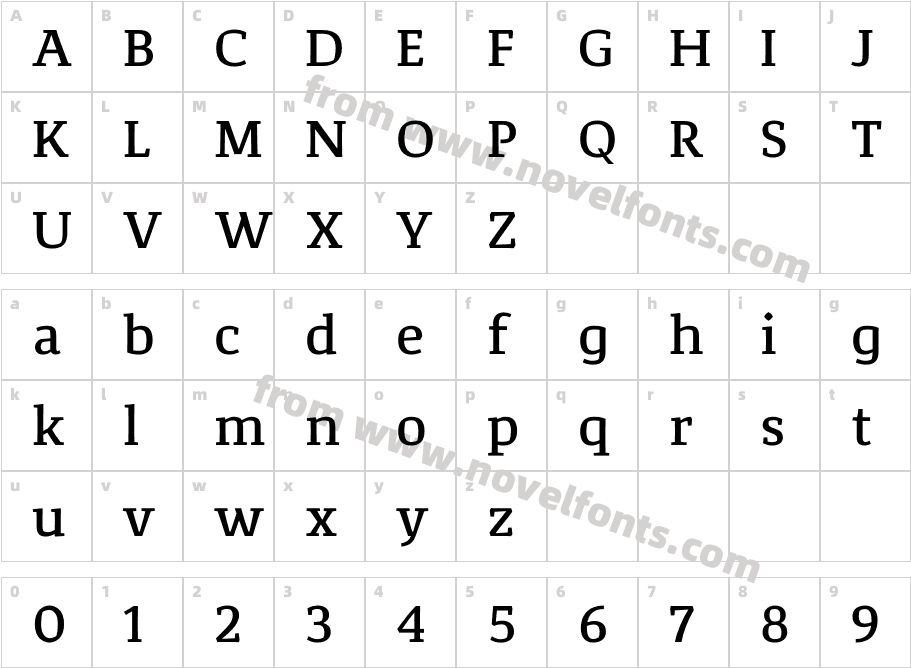 Corpo_ Serif MediumCharacter Map