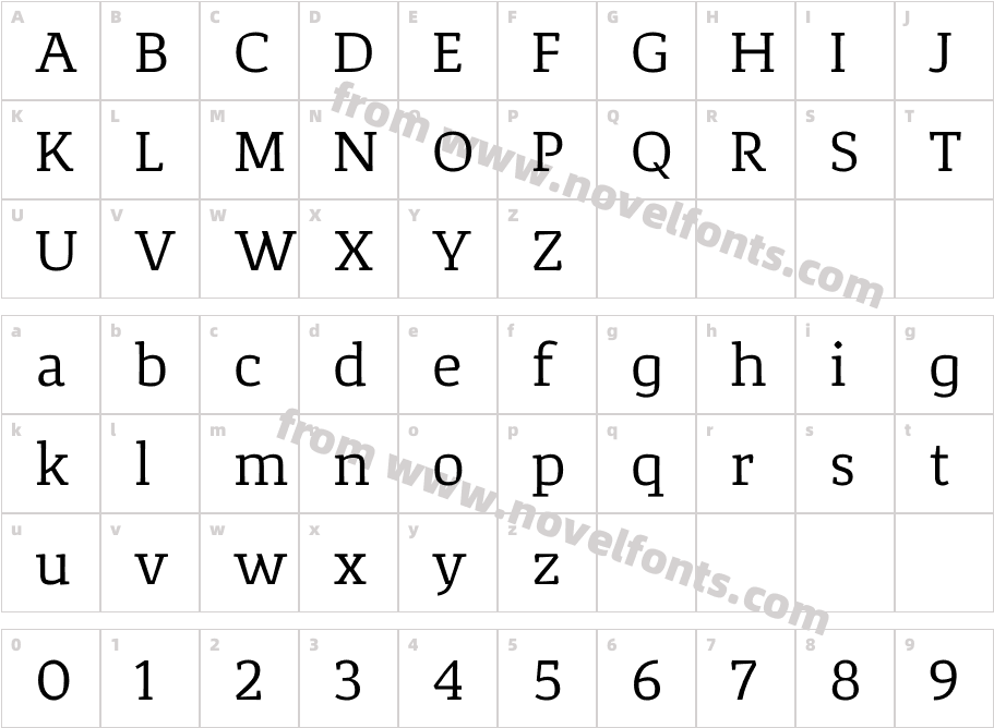 Corpo_ Serif RegularCharacter Map
