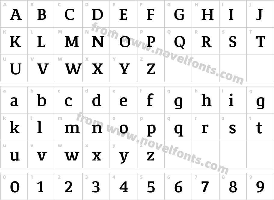 Corpo_ Serif SemiboldCharacter Map