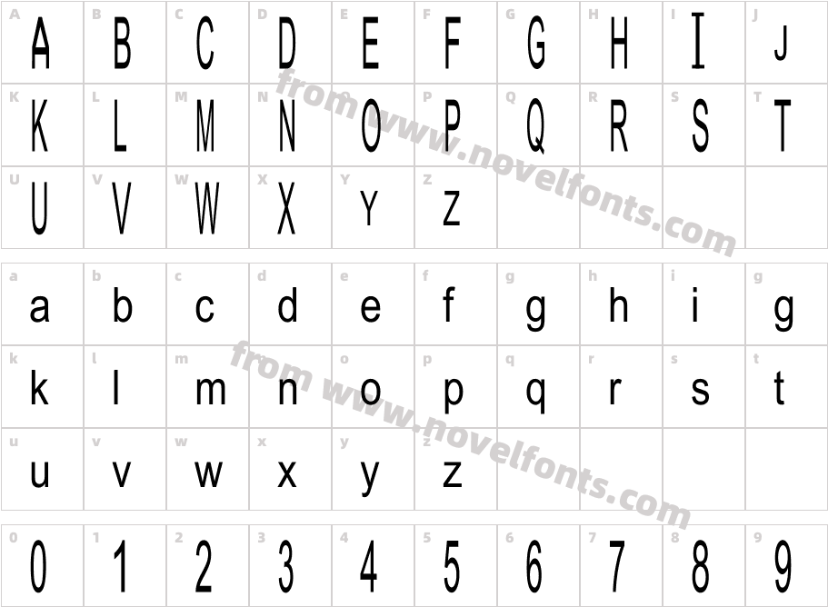 JuliaSoft Special Font HCharacter Map