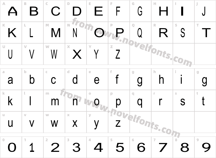 JuliaSoft Special Font WCharacter Map