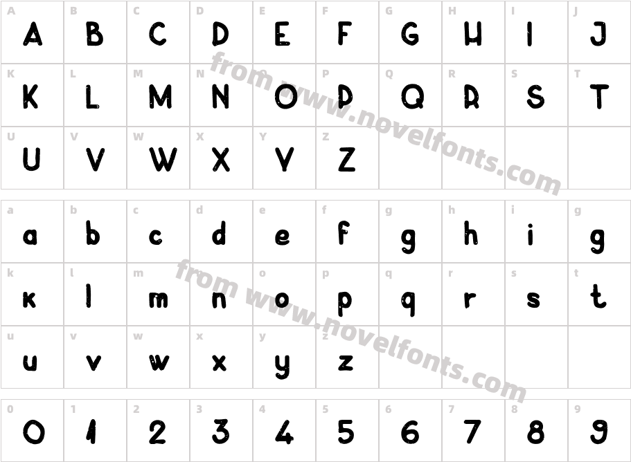 CrayonelloCharacter Map