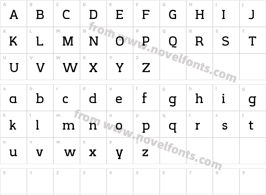 Creativ Zoo Serif Regular RegularCharacter Map
