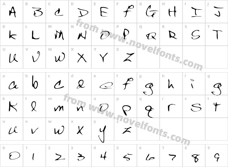 JuliesHand-PlainCharacter Map