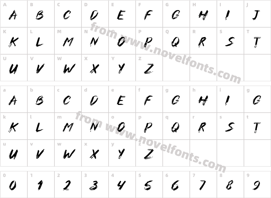 Cross XCharacter Map