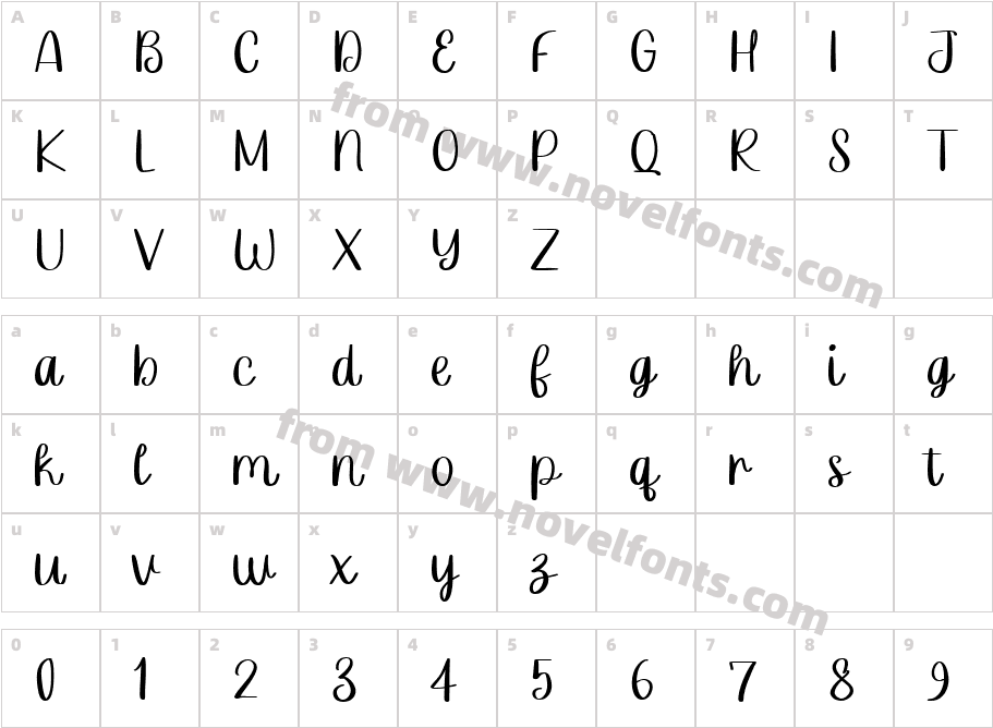 Crown QuillCharacter Map