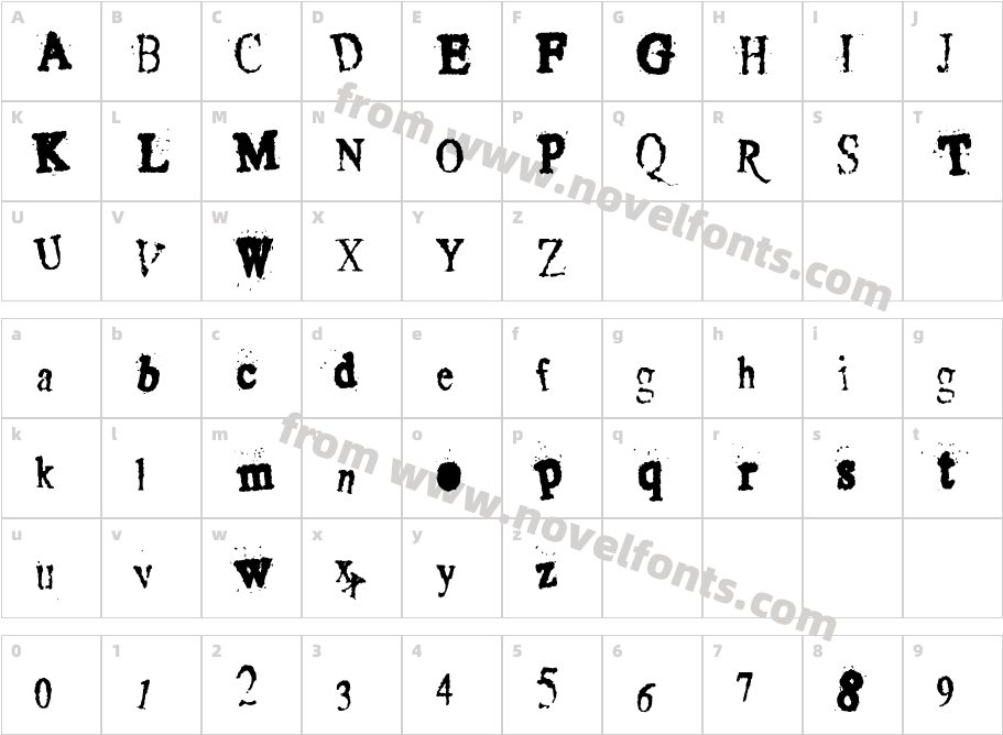 Crusti WackyCharacter Map