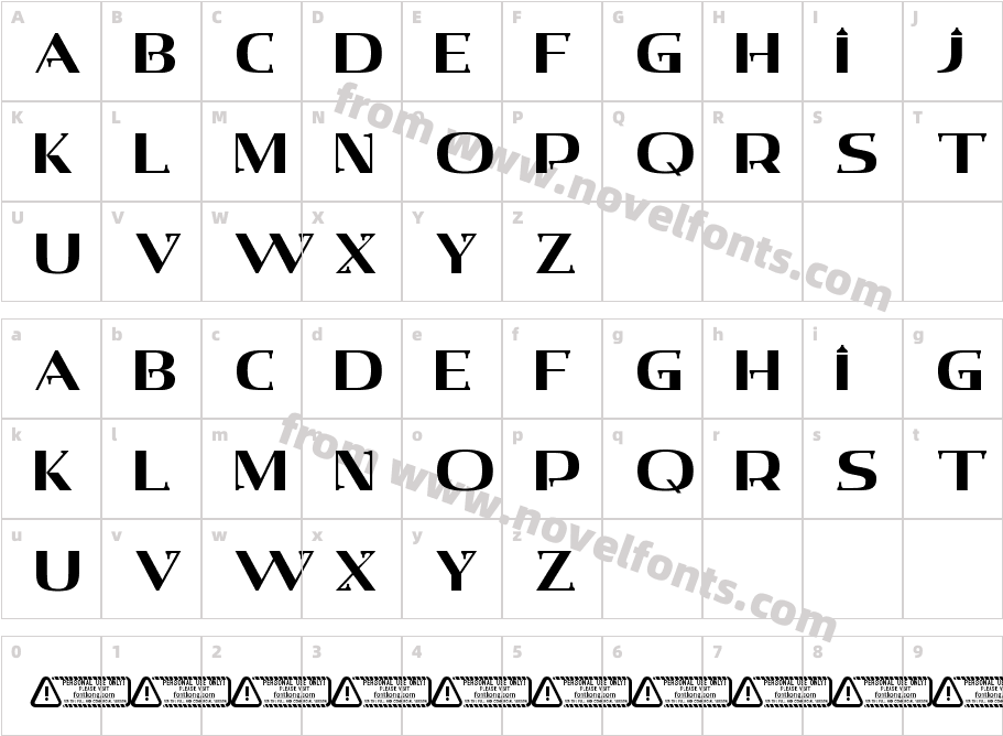 Crypton PERSONAL USE ONLY!Character Map