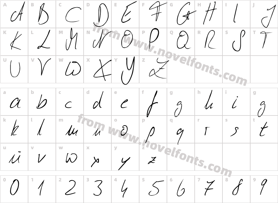 Julliscriptum ReloadedCharacter Map