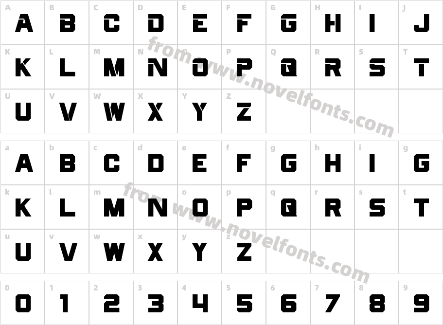 CyberfallCharacter Map