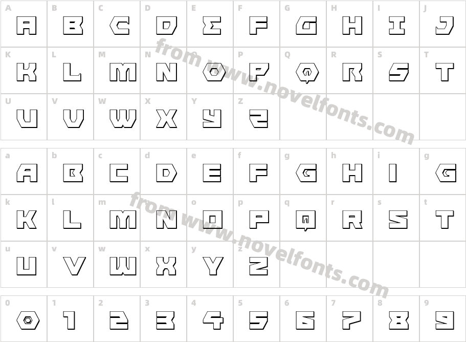 Cyberform 3DCharacter Map