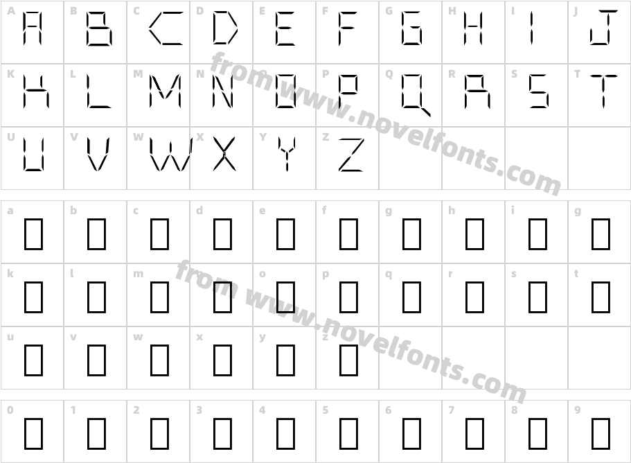 Cyborg RegularCharacter Map