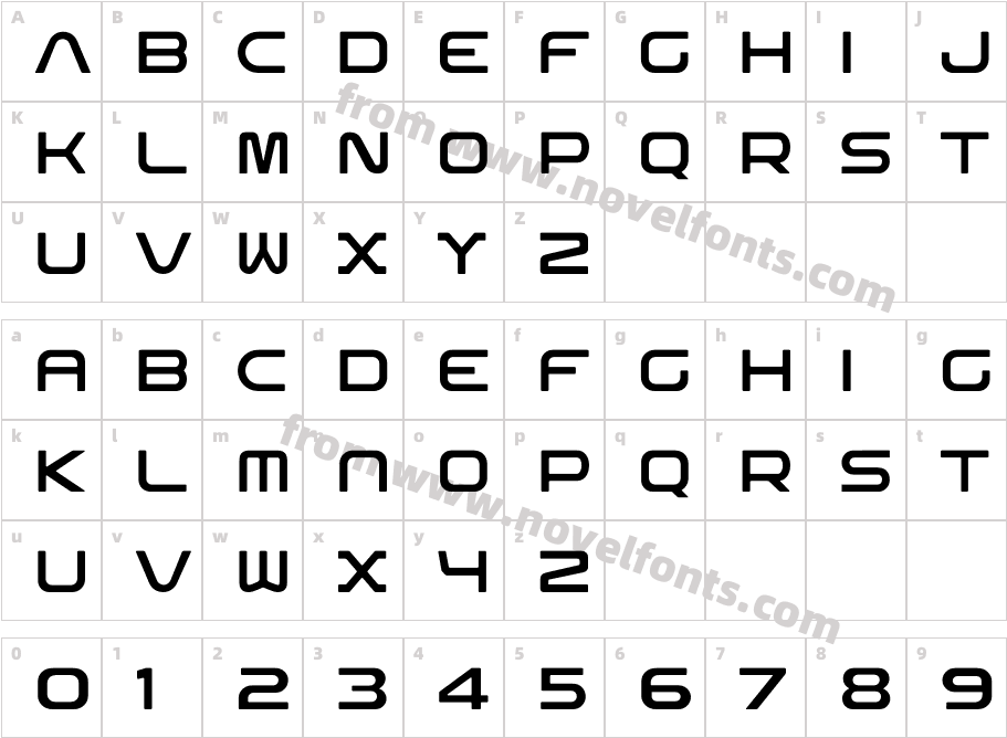 DARKLINOS RegularCharacter Map