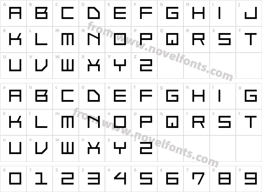 DAZZUTRONCharacter Map