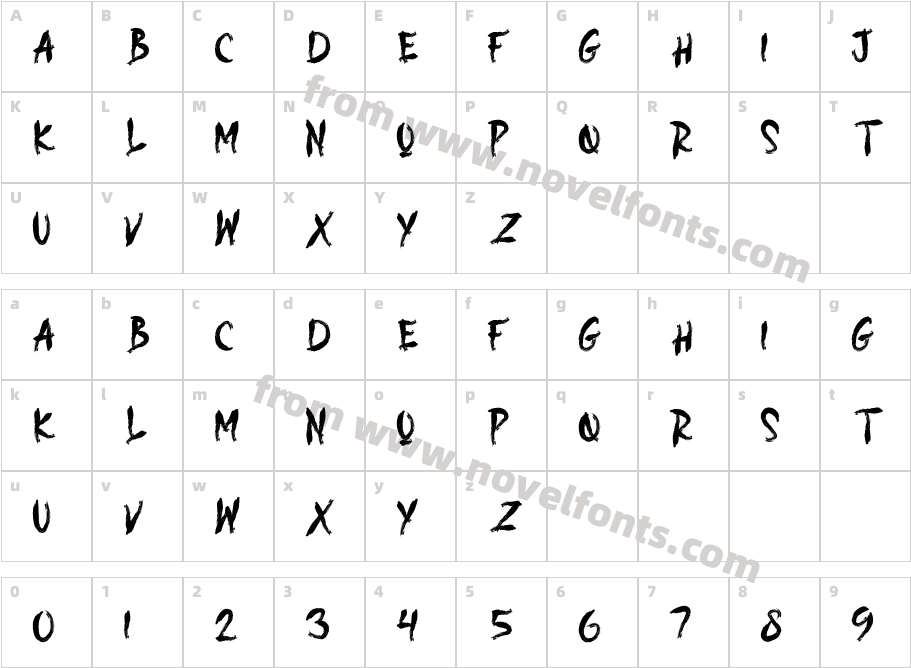 DEAD MARKERCharacter Map