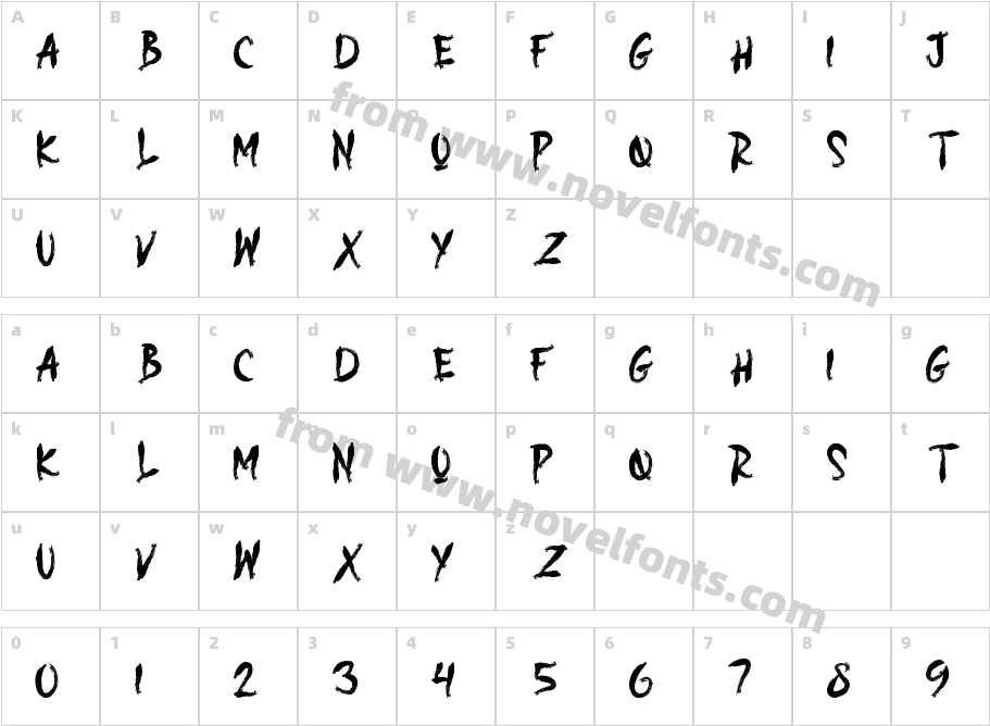 DEAD MARKERCharacter Map