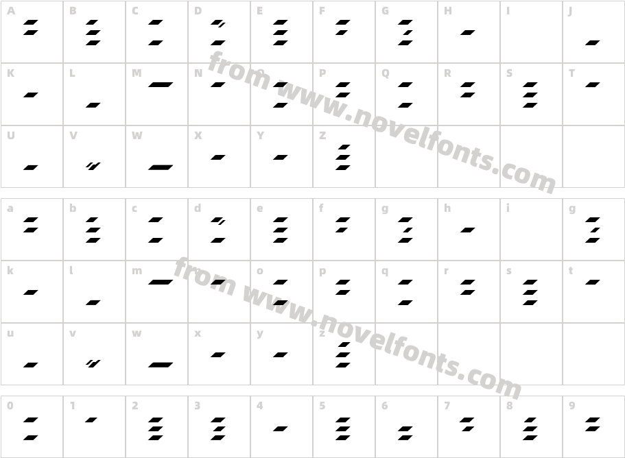 Danke Kurt HorizontalCharacter Map