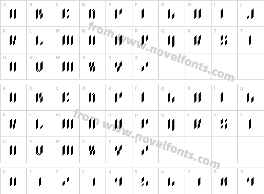 Danke Kurt VerticalCharacter Map