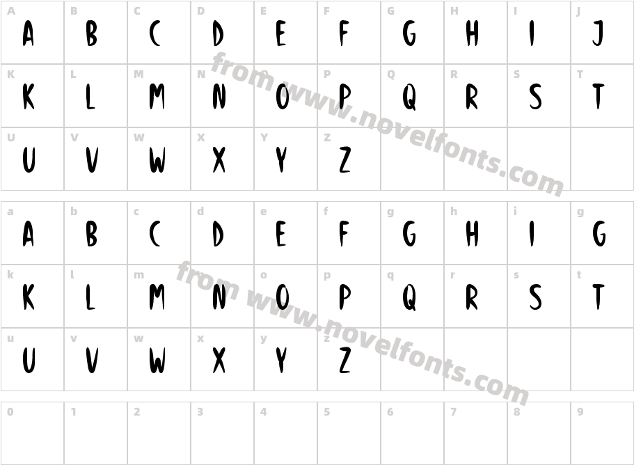 Dark MiseryCharacter Map