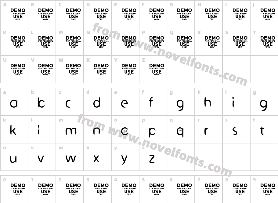 Dark Pinter Personal Use Grunge BrushCharacter Map